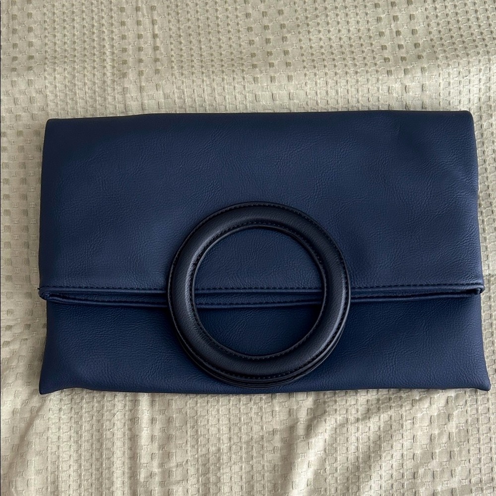 Never Used! Anthropologie Midnight Blue Clutch